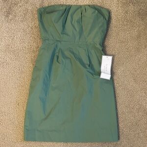 JCrew Green Strapless Dress